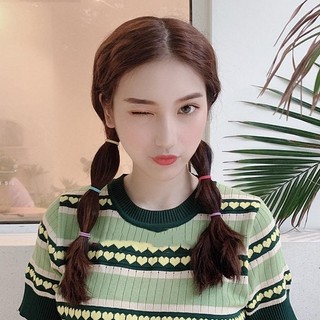 Set 100 Sợi Thun Cột Tóc Kèm Túi Zip Phong Cách Hàn Quốc Cho Bạn Gái Xinh Đẹp Mỗi Ngày