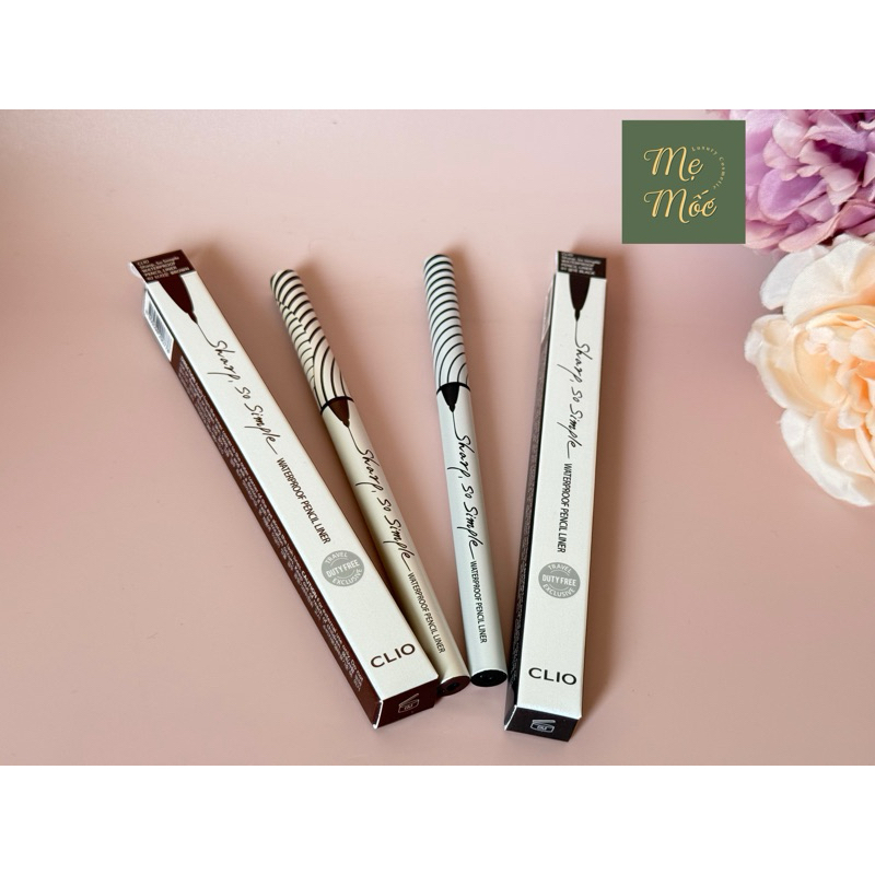 Chì kẻ mí mắt Clio Sharp So Simple Waterproof Pencil Liner