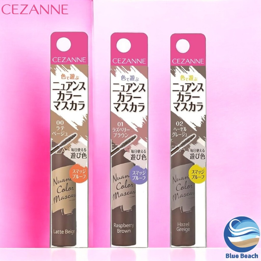 CEZANNE Nuance Color Mascara/Mascara màu Nhật Bản/Chống nước dễ tẩy