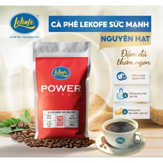 Cà phê nguyên hạt Sức Mạnh Lekofe 70% Robusta 30 Culi Đậm đà thơm ngon Túi 1000g