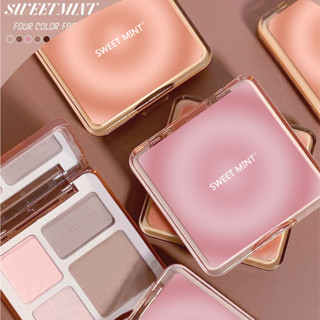  SWEET MINT 4 Ô Phấn Bắt Sáng   Tạo Khối 3D Cao Cấp 