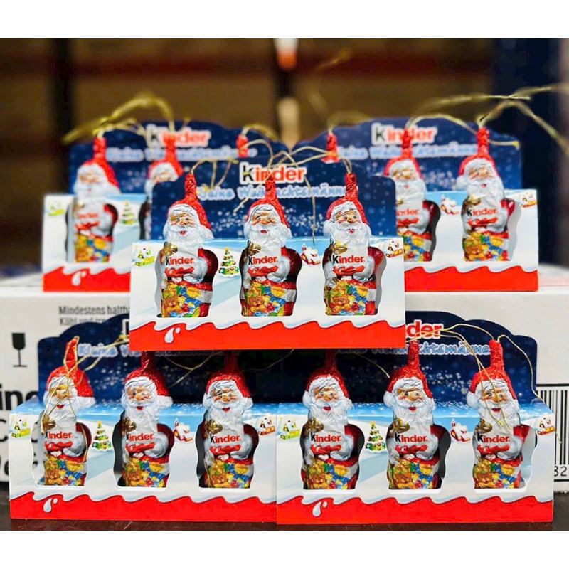 🍫🎅🏻 SET 3 SOCOLA GIÁNG SINH HÌNH ÔNG GIÀ NOEL CỦA ĐỨC KINDER SCHOKOLADE KLEINE WEIHNACHCHTSMANN CHOC