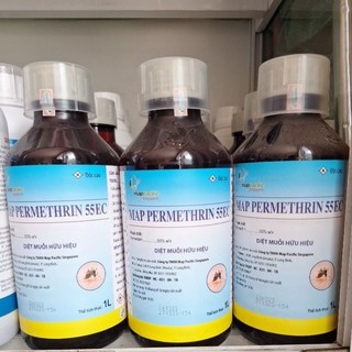 Thuốc trừ muỗi Map Permethrin 55EC chai 1lít hàng chính hãng Map Pacific Singapore