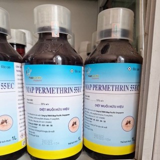 Thuốc trừ muỗi Map Permethrin 55EC chai 1lít hàng chính hãng Map Pacific Singapore