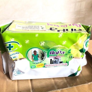 compo tiết kiệm 10 gói Khăn lau đa năng AnPa khăn lau bếp bản to dày gói 50 tờ chính hãng