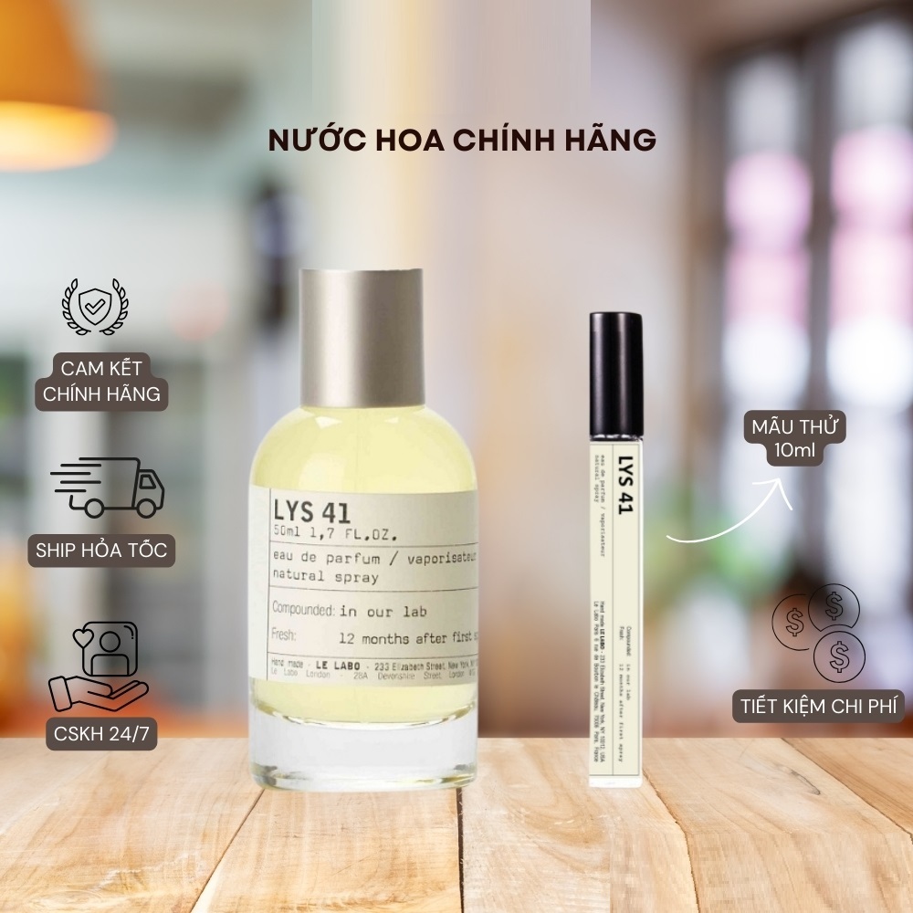 Nước Hoa Nữ Lys 41 EDP - Mẫu thử 10ml