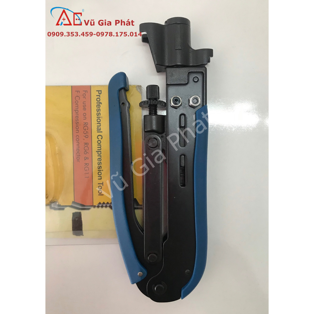 Kìm Nén đầu cod F5,F7 dùng cho cáp đồng trục RG6-RG11  chính hãng  Eight Group HongKong