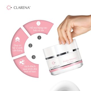 [CHÍNH HÃNG]CLARENA Probio Balance Cream Kem Dưỡng Bổ Sung Men Vi Sinh Da Giãn Mạch,Nhạy Cảm 50ml
