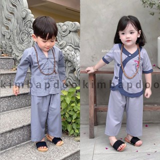 Đồ Lam đi Chùa cho bé, Set đồ đôi đi Chùa cho bé gái bé trai, Set anh em, Đồ đi Chùa cho bé