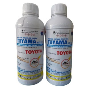 Thuốc diệt muỗi Toyama 600EC diệt ruồi, muỗi, kiến, gián... Chai 1 lít - Hạ gục nhanh