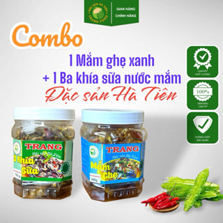 Combo 2 hộp - 1 Mắm ghẹ xanh 800g + 1 Ba khía sữa nước mắm 700g - Trang Food - Đặc sản Hà Tiên