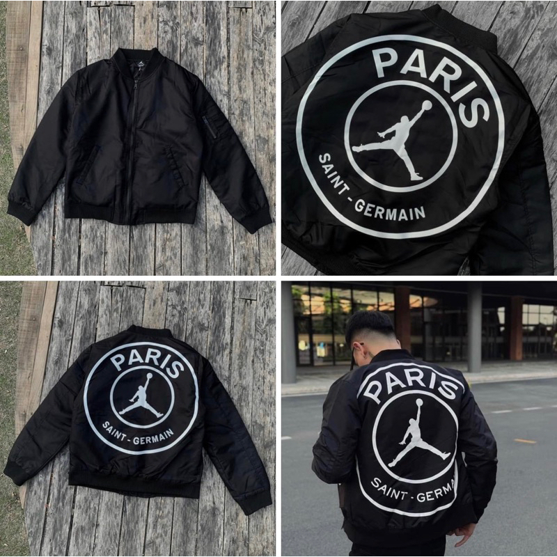 ⚡️[Hight Quality] - Áo Khoác - Áo Khoác Jodan X Saint Germain Pari Print Logo Sắc Nét Nam Nữ - Chuẩn