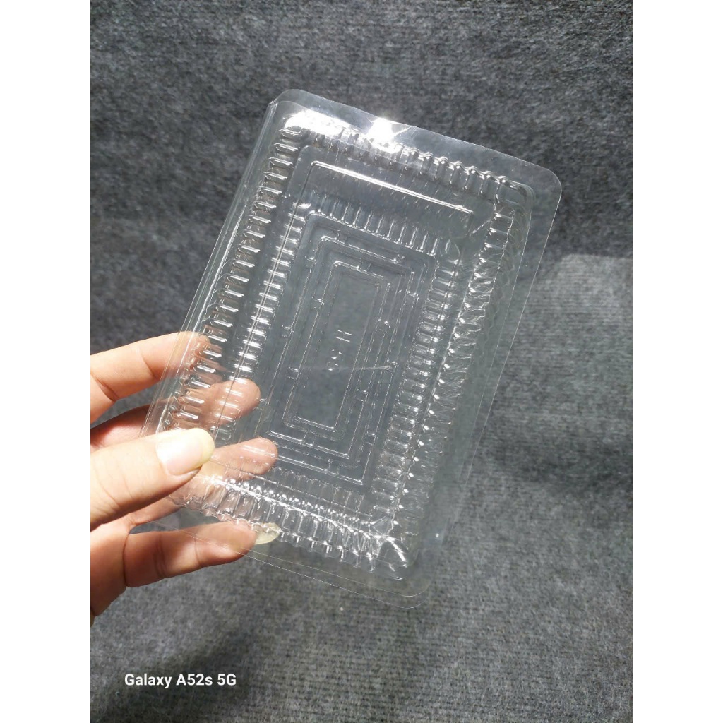 100 Hộp nhựa đựng Bánh - sushi -chữ nhật H55