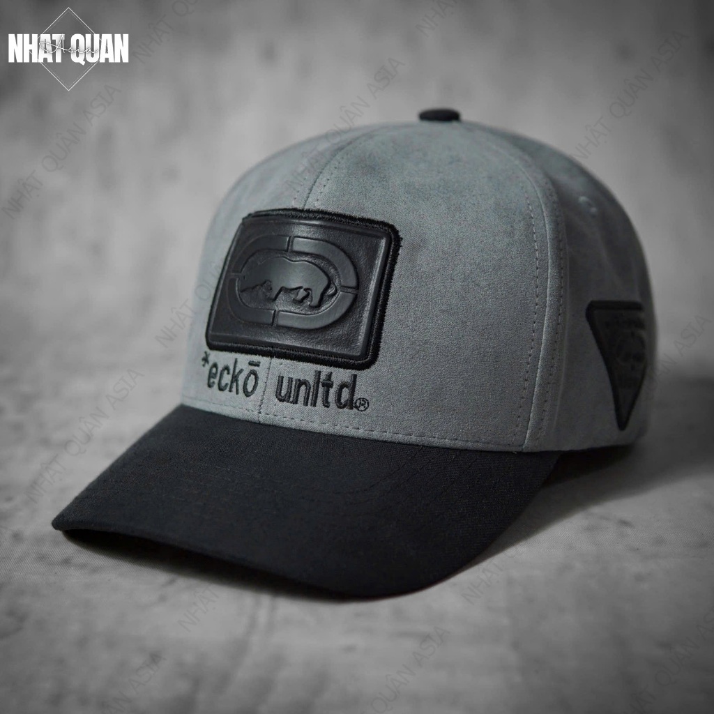 Mũ nón lưỡi trai Ecko Unltd da lộn xám đen bít đuôi xịn xò - Nhật Quân Asia nhatquanasia