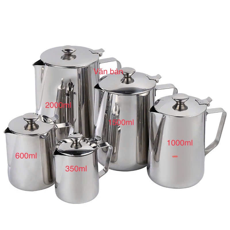 Ca inox có nắp 350ml - 2000ml