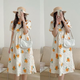 ĐẦM HOA CAM BABYDOLL