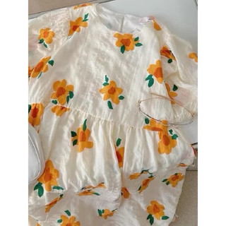 ĐẦM HOA CAM BABYDOLL