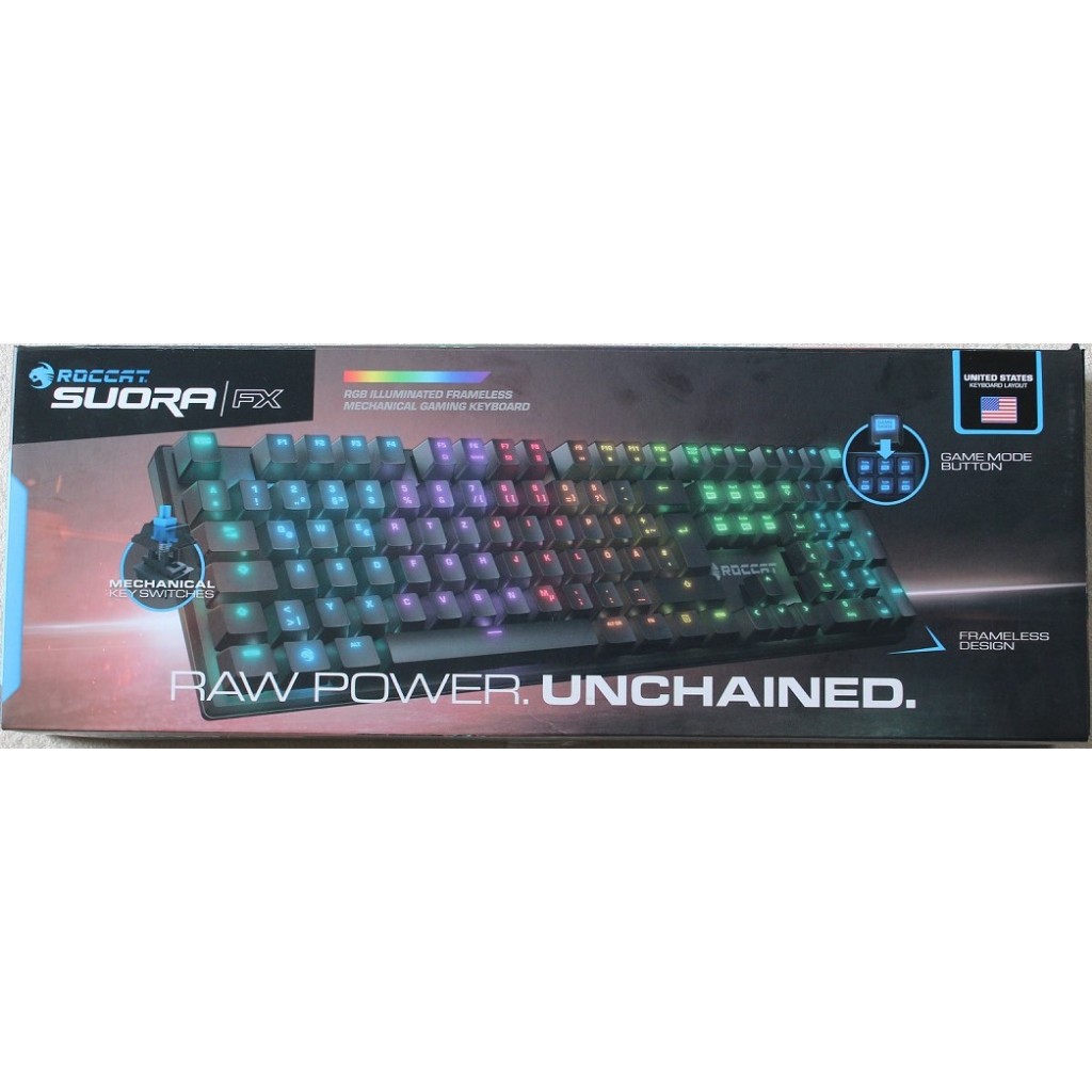 Bàn phím cơ Roccat Suora FX Blue Switch RGB mới 100% fullbox