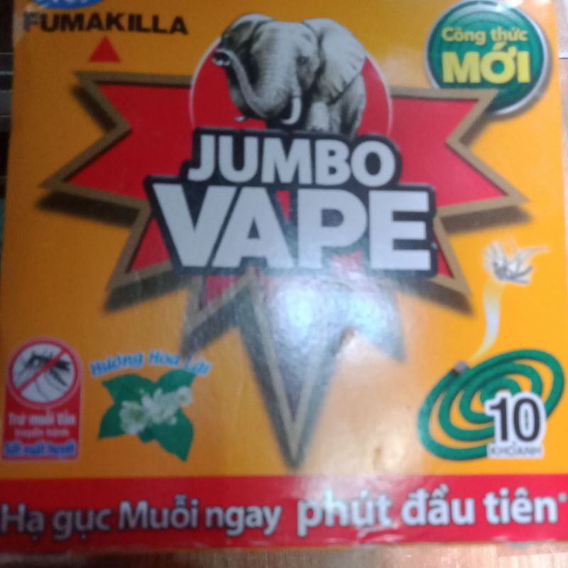 Nhang muỗi Jumbo Vape hương hoa lài 10 khoanh