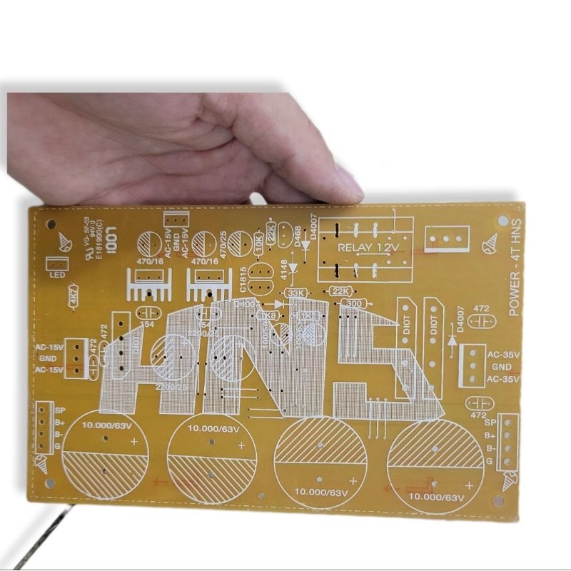 Mạch In Nguồn Ampli PCB Lọc Nguồn 2 Tụ PCB Lọc Nguồn 4 Tụ