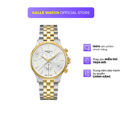 Đồng Hồ Nam Certina DS-8 Chrono Quatz DS-8 C045.417.22.031.00, xuất xứ Thuỵ Sỹ  mặt kính Sapphire sang trọng