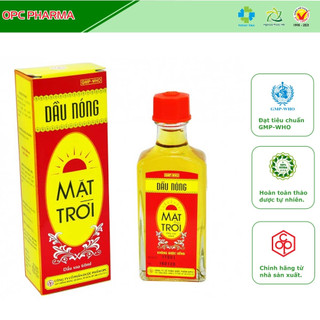 DẦU NÓNG MẶT TRỜI OPC (60 ml) - Xoa bóp khi nhức mỏi, tê thấp, đau lưng,  - Hàng chính hãng OPC