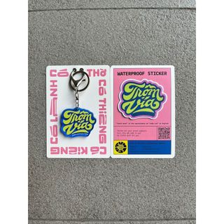 [TVHiep.Lettering] Móc khoá - Trộm Vía (xanh trắng/ đỏ trắng/ đỏ vàng)