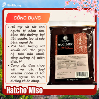 Mugi Miso - Bịch (400gram) - Tương Miso cổ truyền Nhật Bản - Bổ sung đạm, khử hóa dược rau củ