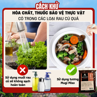 Mugi Miso - Bịch (400gram) - Tương Miso cổ truyền Nhật Bản - Bổ sung đạm, khử hóa dược rau củ