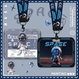 Thẻ Tên Ngang Dọc kèm Dây Đeo Phi Hành Gia dành cho nam nữ bé trai học sinh sinh viên nhân viên văn phòng sự kiện lễ hội