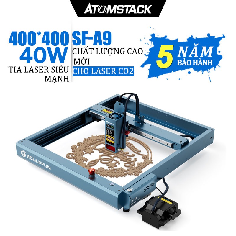 YUNYI máy khắc laser,Khắc Chuyên Dụng CNC Sculpfun SF-A9 40W,Combo Máy Cắt 410*420mm,Máy phay go CNC