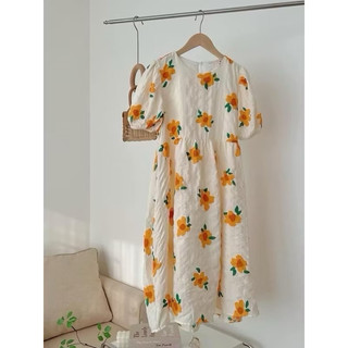 ĐẦM HOA CAM BABYDOLL