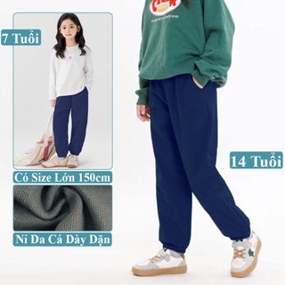 Quần Nỉ Da Cá Và Nỉ Bông Cho Bé Trai Bé Gái Kookoo. Quần Dài Jogger Nỉ Trẻ Em Cho Bé Gái Bé Trai