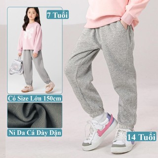 Quần Nỉ Da Cá Và Nỉ Bông Cho Bé Trai Bé Gái Kookoo. Quần Dài Jogger Nỉ Trẻ Em Cho Bé Gái Bé Trai