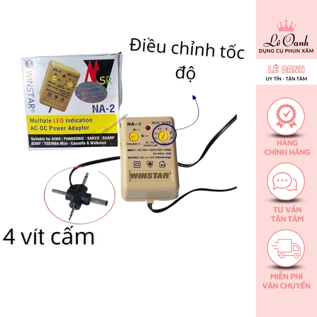 Ổn Áp Na2 Và Winstar Giúp Điện Ổn Định Và Bảo Vệ Máy Xăm
