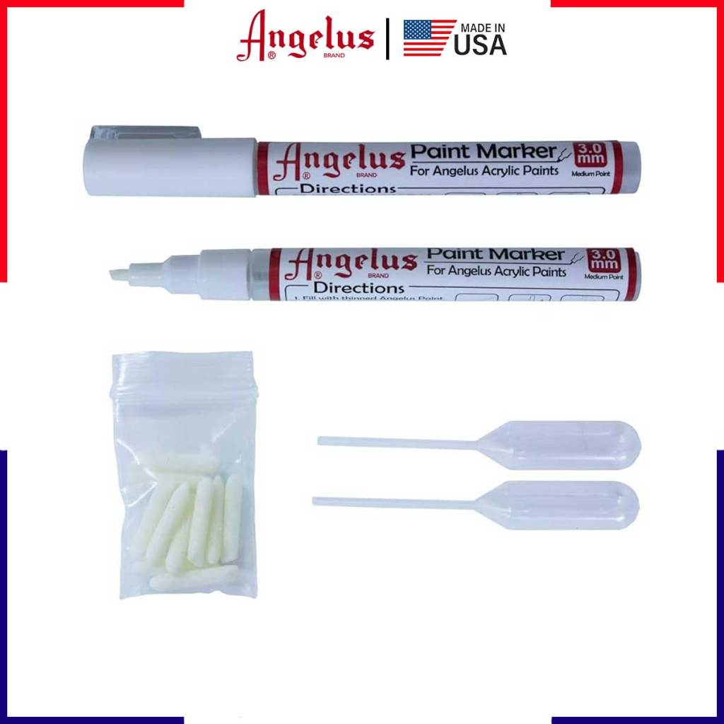 Bộ bút marker vẽ màu Acrylic Angelus Empty Paint Marker – 5mm