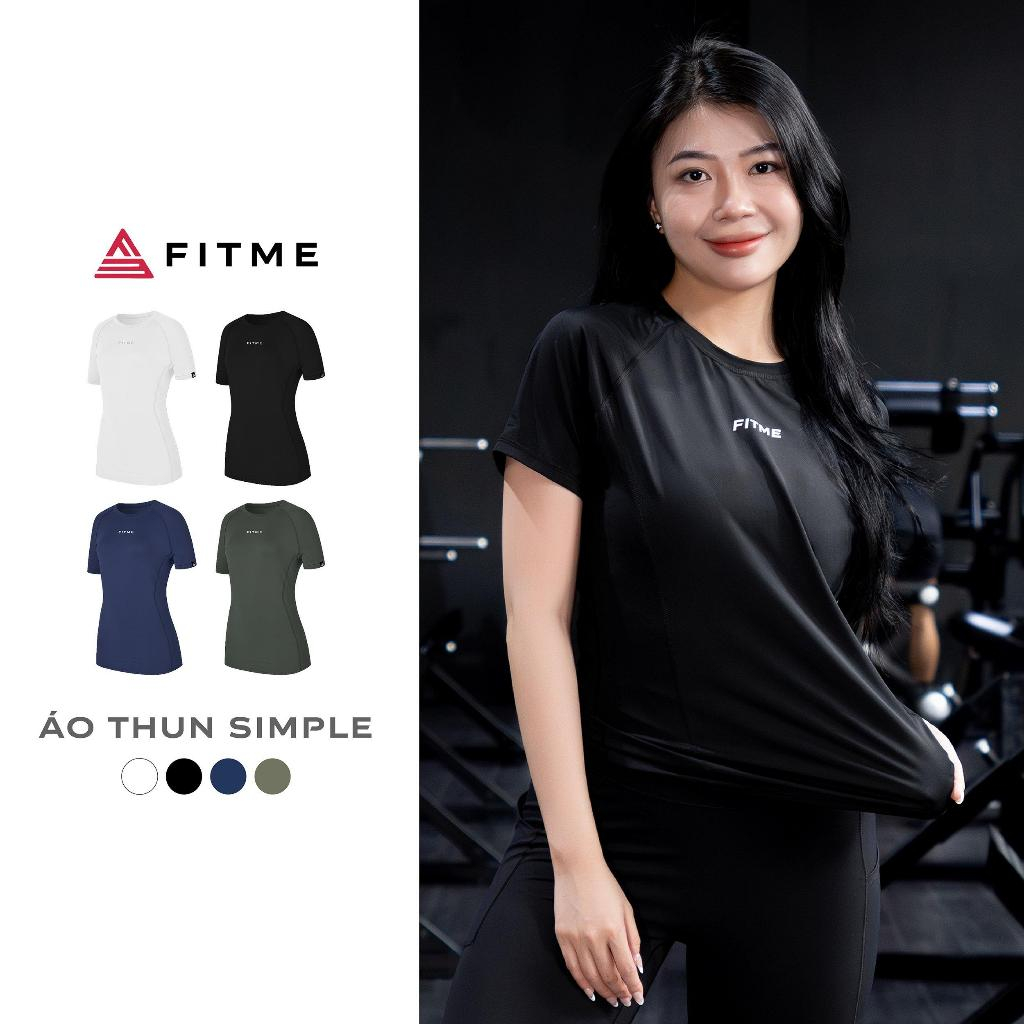 Áo tập gym yoga nữ Fitme Simple thun basic cổ tròn thoáng khí thấm hút tốt ATSP01 | BigBuy360 - bigbuy360.vn