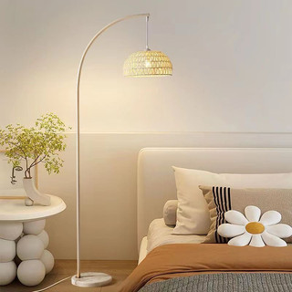 𝐂𝐌𝐀𝐑𝐓.𝐆𝐢𝐚 𝐝𝐮̣𝐧𝐠 Đèn Cây Đứng Đèn Sàn Cong Lồng Đan Decor Siêu Chill CM33