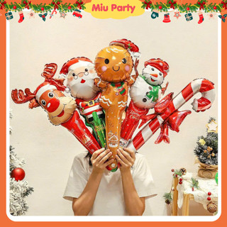  Bong Bóng Tay Cầm Bờm Tóc NOEL  Trang Trí Giáng Sinh - Miu Party 