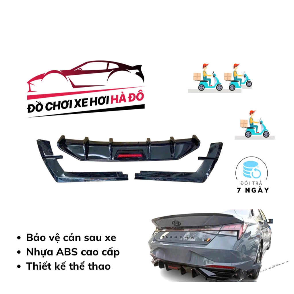 Líp Chia Pô Elantra 2022 2023 2024 2025 Có Led - Độ Líp Pô Hyundai Elantra 2022/2025