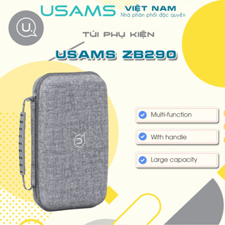 Túi Phụ Kiện Chống thấm nước USAMS ZB290/ZB263/ZB231 Jane05/Jane07/Jane08 Portable Storage Bag Vỏ cứng Chống sốc