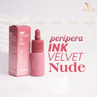 [Full màu] Son Kem Lì Ink Peripera Velvet Nude Siêu Lì