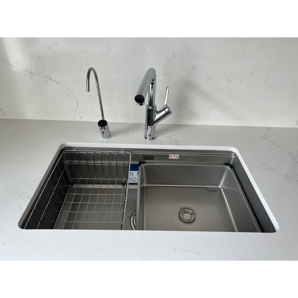 Chậu KN8644SU dekor không lấy vòi tặng