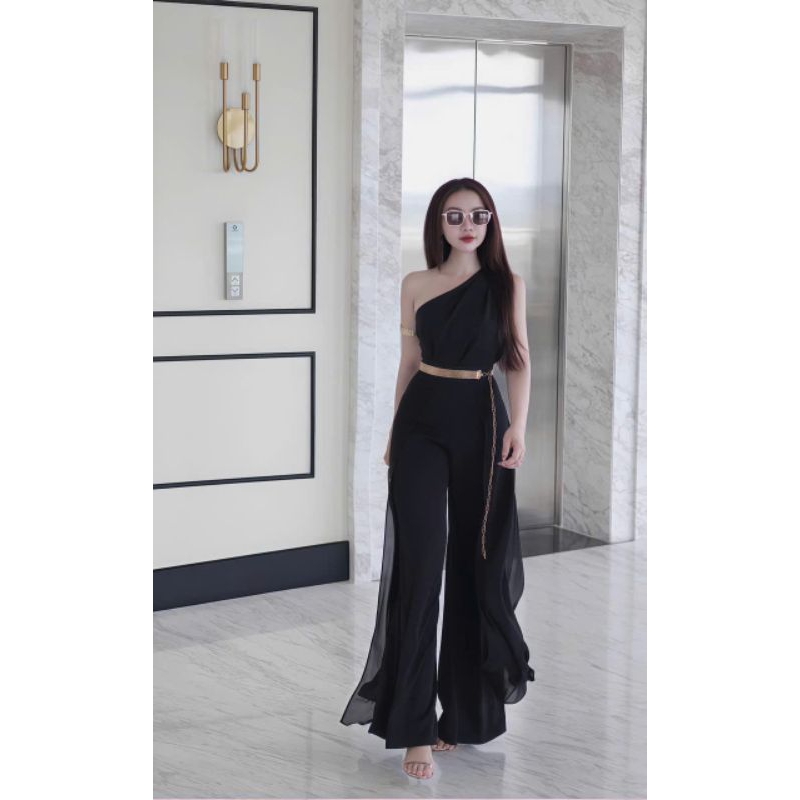 JUM DÀI ỐNG RỘNG LỆCH VAI, JUM THỜI TRANG, JUM ĐI TIỆC, JUM SỰ KIỆN, JUM ĐI ĂN CƯỚI