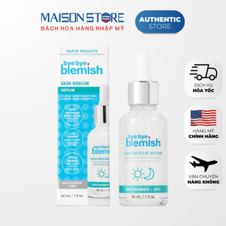 SERUM PHỤC HỒI DA & NGỪA MỤN BYE BYE BLEMISH SKIN RESCUE (30ml) - Hàng Nhập USA Chính Hãng