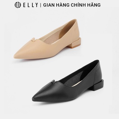 Giày bệt nữ ELLY EGM226 da microfiber cao cấp đế 2cm thanh lịch