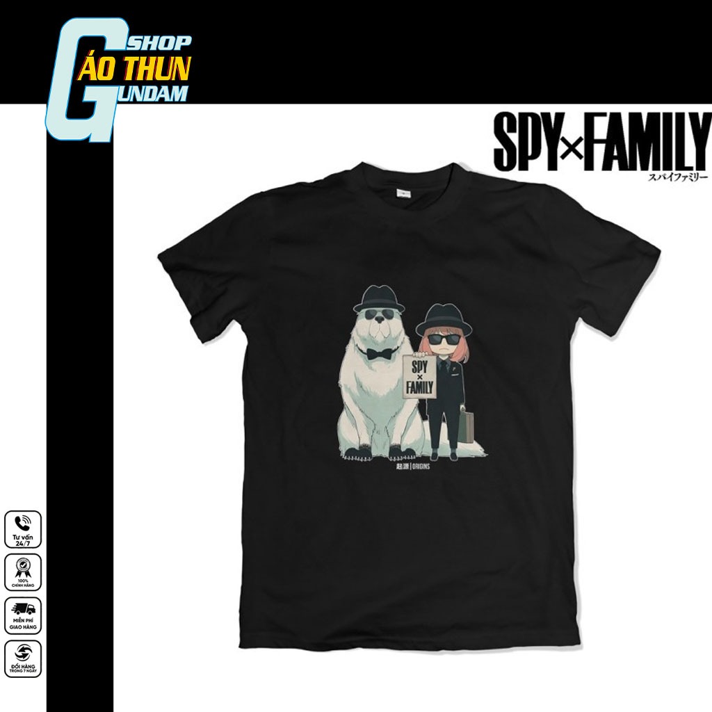 Áo Thun Anya & Bond Forger Spy Suit Anime Spy X Family |SHOPAOGUNDAM