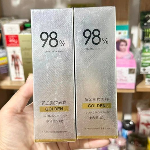 Mặt Nạ Lột Vàng 98% Golden Giảm Sợi Bã Nhờn, Mụn Đầu Đen, Tẩy Tế Bào Chết Tearing Facial Mask 80g
