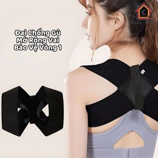 Đai Chống Gù Lưng Nam Nữ Đai Đeo Chống Gù Lưng Đai Nâng Ngực Bảo Vệ Vai Gáy Cột Sống gia dụng coco - DCG01