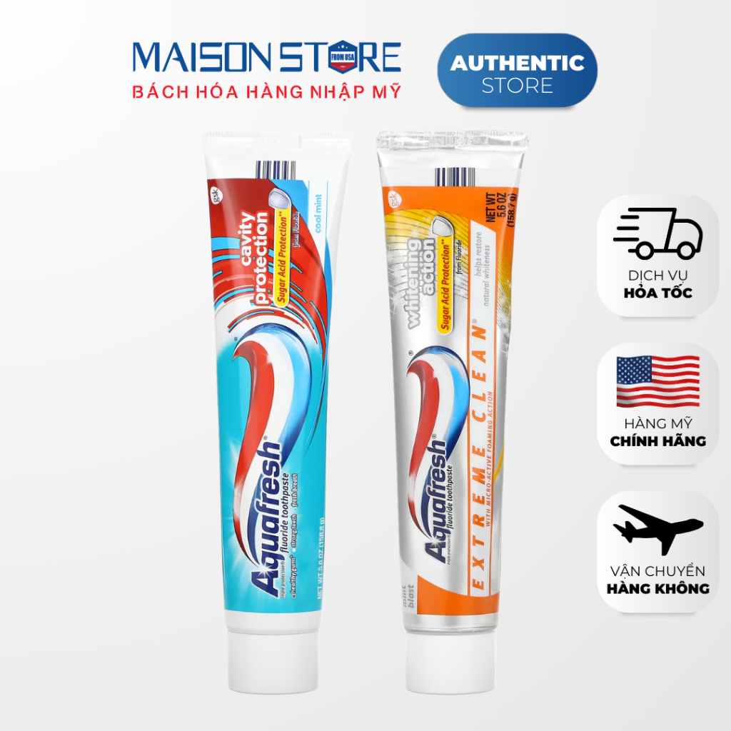 KEM ĐÁNH RĂNG AQUAFRESH EXTREME (158g) - Hàng Nhập USA